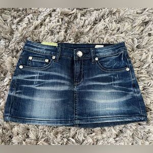 Mini Jean Skirt